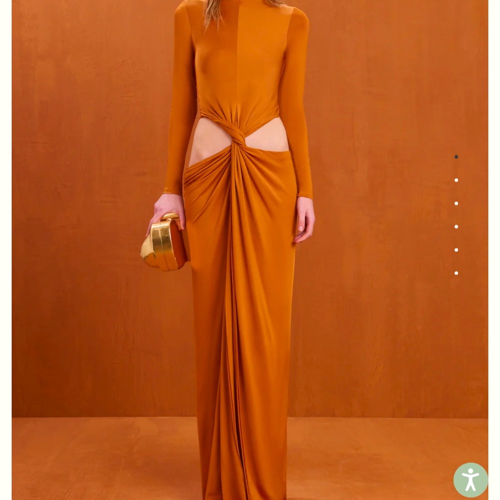 Cult Gaia Keri Gown Bourbon